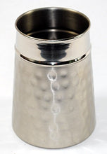 Load image into Gallery viewer, Hammered Two Tone Set of Four Soap Dish, Tumbler, Tooth Brush Holder and Canister
