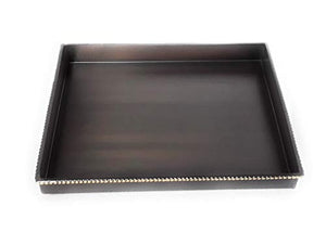 Sunset Amenity Tray Oil Rubbed Bronze Finish with Antiqued Brass Bead Accent 7"x9"x1"