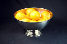 Load image into Gallery viewer, Hammered Stainless Steel Shiny Fruit and Punch Bowl
