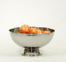 Load image into Gallery viewer, Hammered Stainless Steel Shiny Fruit and Punch Bowl
