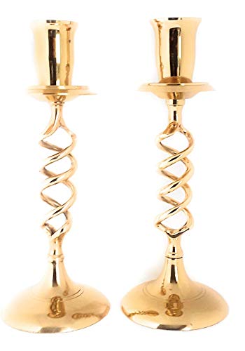 Candle Holder Spiral Brass Pair – Spectrum Home Fashions, Inc.