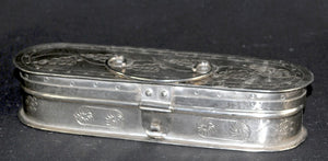 Pencil Box, etched, medium  3' x 9" x 2"ht.